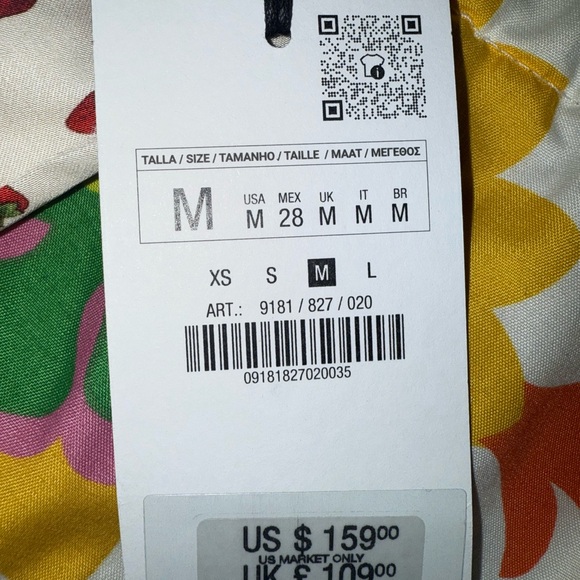 Zara Stefano Pilati Strawberry print Size Medium NWT pajama bottoms or pants - Picture 6 of 6